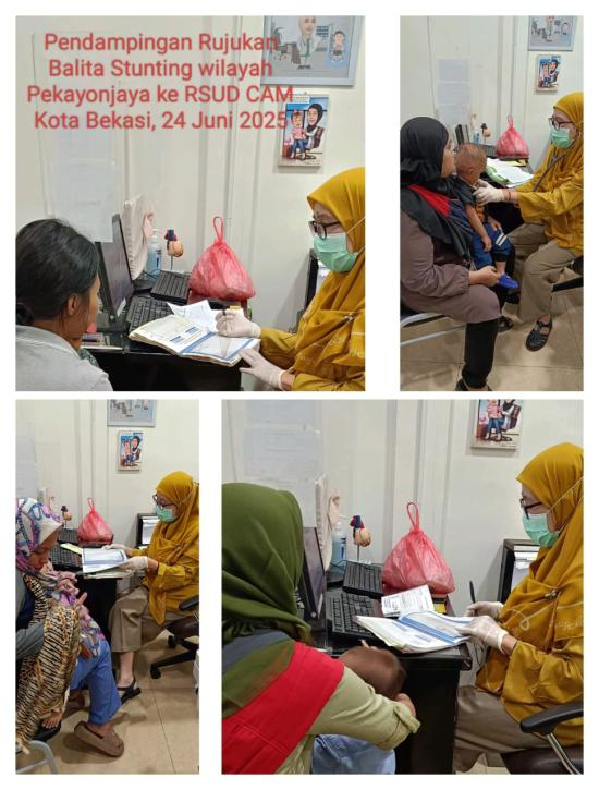 Pendampingan Rujuk Balita Stunting Kelurahan Pekayon Jaya 2025